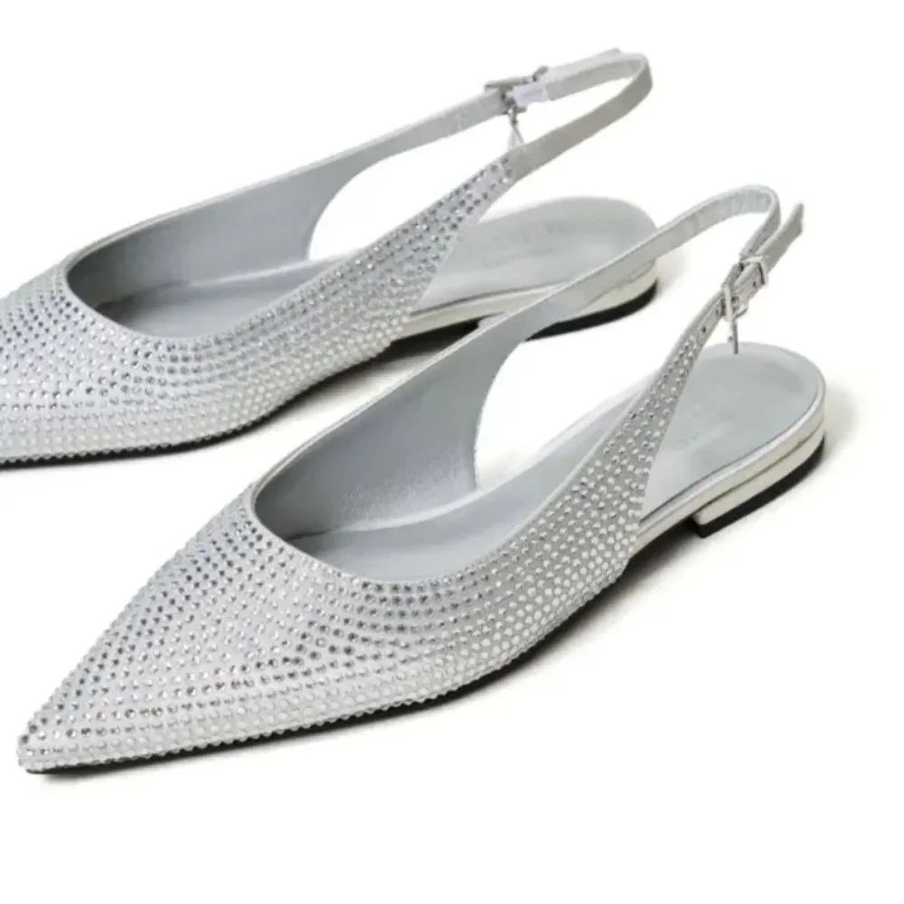 BRAND NEW MARC FISHER RHINESTONE EMBELLISHED SLINBACK BALLET ELEGANT SHOES R3